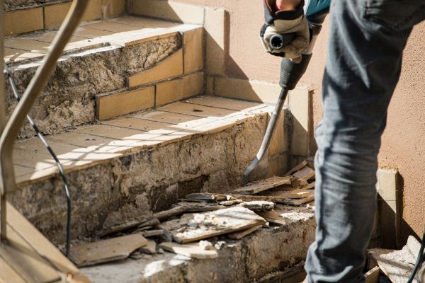 Concrete Stair Demolition in Kalispell